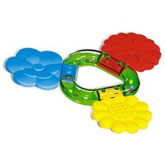 Прорезыватель-погремушка Stellar Букетик красный/желтый/зеленый/синий Стеллар