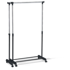 Напольная вешалка Sheffilton SHT-WR2-1 хром/черный