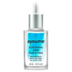 Ayoume Tea Tree Soothing & Purifying Serum Сыворотка для лица успокаивающая с мятой и чайным деревом, 30 мл