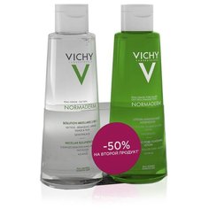 Vichy Набор Normaderm Сужающий поры очищающий лосьон + Мицеллярный Лосьон 3 в 1