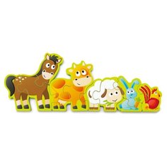 Пазл Hape Числа и животные (E1628), 10 дет.