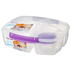 Sistema Контейнер 3-х секционный с баночкой TO GO 20920 фиолетовый