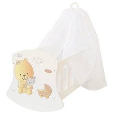 PAREMO Люлька с балдахином Мимими Крошка Би (PFD120-68) белый