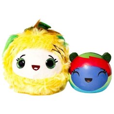 Игрушка-мялка Kangaru Furzerts Ароматные Обнимашки в чашке 2в1, Пози Ананасик желтый/синий