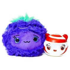 Игрушка-мялка Kangaru Furzerts Ароматные Обнимашки в чашке 2в1, Бобби Черничка фиолетовый/белый