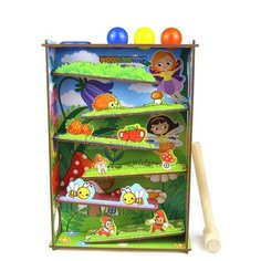 Стучалка Woodland Горки. Полянка зеленый/голубой