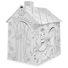 Домик Mochtoys Картонный Принцесса 11122 белый