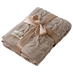 Плед Amarobaby Pure Love Косичка 75х105 см какао