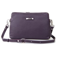 Сумка кросс-боди Afina, натуральная кожа, фиолетовый