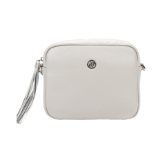 Сумка кросс-боди Afina, натуральная кожа, серый