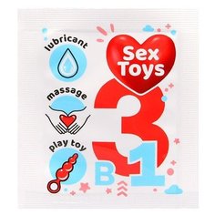 Гель-смазка Биоритм Sex Toys 3 в 1 4 мл саше
