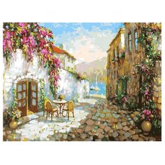 Белоснежка Картина по номерам "Тенистые улочки Прованса" 30х40 см (194-AS)