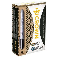 CROWN Набор маркеров Multi Marker Slim, черный, 12 шт. (P-505)