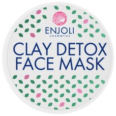 Enjoli cosmetics Глиняная маска для лица Детокс на основе морских водорослей и зеленого чая, 50 мл