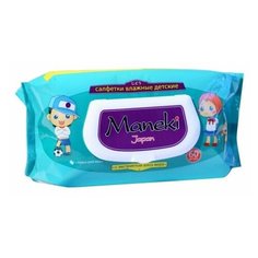 Влажные салфетки Maneki Kaiteki с экстрактом алоэ вера 60 шт.