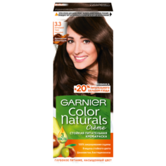 GARNIER Color Naturals стойкая питательная крем-краска для волос, 3.3 благородный темно-каштановый