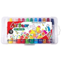 CROWN Пастель масляная Art Story 12 шт