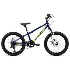 Подростковый горный (MTB) велосипед FORWARD Unit Pro 20 Disc (2019) синий 10.5" (требует финальной сборки)