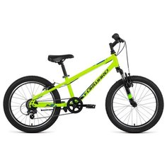 Подростковый горный (MTB) велосипед FORWARD Unit 20 2.0 (2020) желтый 10.5" (требует финальной сборки)