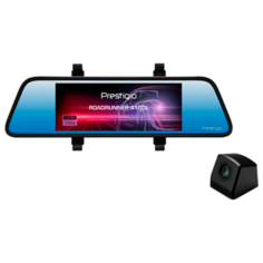Видеорегистратор Prestigio RoadRunner 410DL, 2 камеры черный