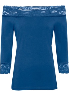 Футболка с вырезом кармен Bonprix