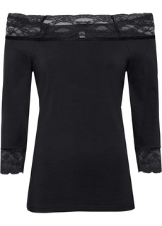 Футболка с вырезом кармен Bonprix