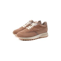 Замшевые кроссовки Santoni