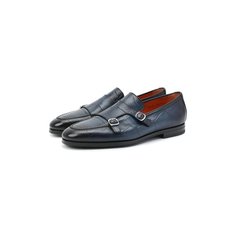 Кожаные монки Santoni