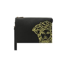 Кожаная борсетка Versace