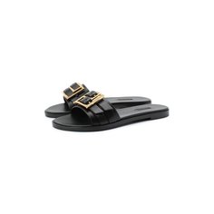 Кожаные шлепанцы Versace
