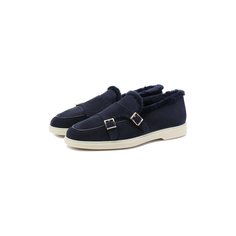 Замшевые ботинки Santoni