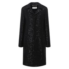 Пальто из шерсти и вискозы Saint Laurent