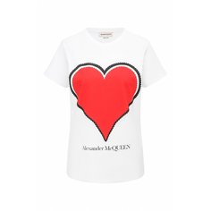 Хлопковая футболка Alexander McQueen