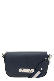 Маленькая синяя сумка из сафьяновой кожи Deboro