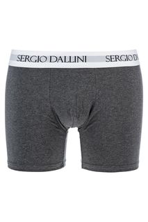 Серые трусы-боксеры из хлопка Sergio Dallini