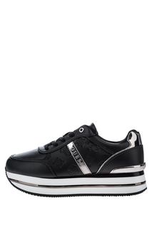 Кроссовки черного цвета на платформе Guess