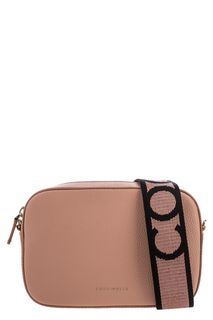 Маленькая кожаная сумка с текстильным плечевым ремнем Mini Bag Coccinelle
