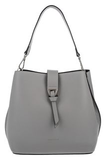 Кожаная сумка-торба серого цвета Alba Coccinelle