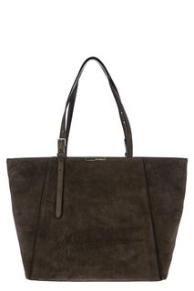 Вместительная замшевая сумка в форме трапеции Cher Suede Coccinelle
