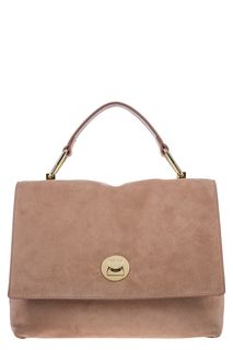 Замшевая сумка с откидным клапаном Liya Coccinelle