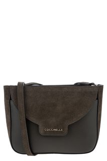 Маленькая сумка через плечо из мягкой кожи и замши Mini Bag Coccinelle