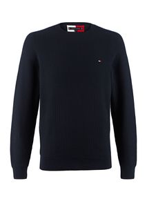 Джемпер из хлопка синего цвета Tommy Hilfiger