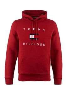 Толстовка с вышитым логотипом бренда Tommy Hilfiger