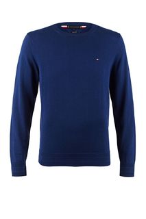 Джемпер из хлопка синего цвета Tommy Hilfiger