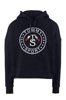 Укороченная толстовка с капюшоном Tommy Sport
