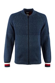 Синий кардиган из хлопка на молнии Tommy Hilfiger