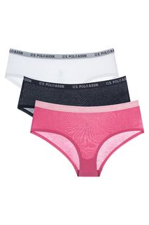 Комплект из трех хлопковых трусов-шорт U.S. Polo Assn Underwear