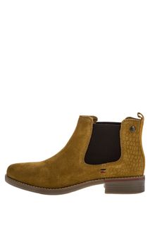 Замшевые ботинки челси горчично-желтого цвета S.Oliver