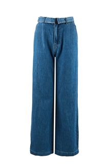 Широкие синие джинсы с высокой талией Kathy Vero Moda