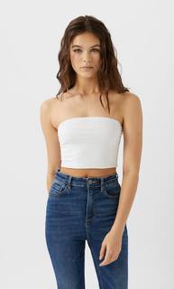 Stradivarius Набор Из 2 Базовых Топов Бандо Женская Коллекция Черный M